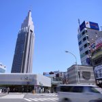 日本の東京都市景観　代々木駅などを望む